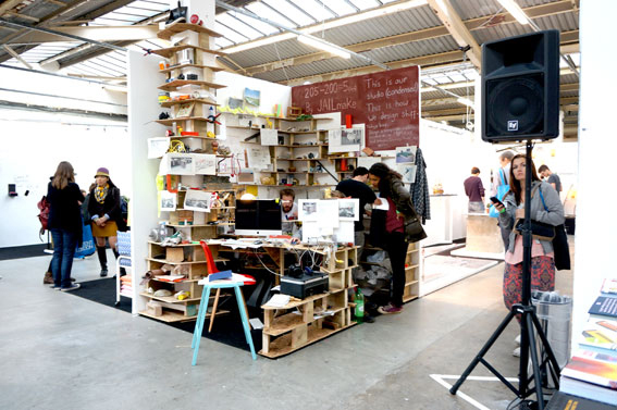The Design office in the middle of the Tent exhibition during London Design week