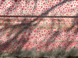 Covid memorial wall London